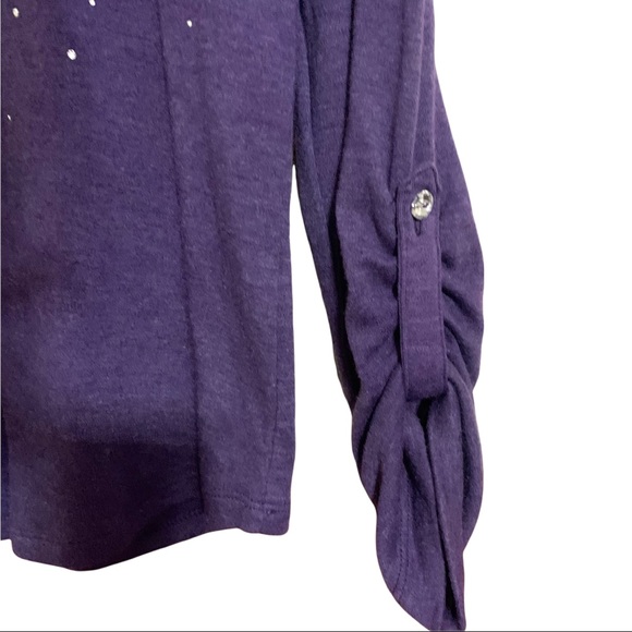 J Bee Purple Sweater S - Picture 3 of 6
